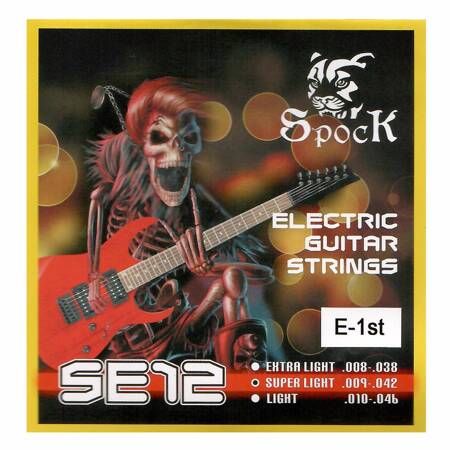 Economy Single Electric Guitar String SPOCK 0.09/E-1st/SE12 