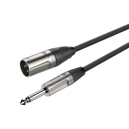 Microphone cable XLR 3-pole male - 6.3mm mono Jack plug Roxtone DMXJ250L15