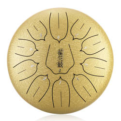 Lotus tongue drum  12" 11 ton Hluru-Huashu THL11-12-Golden