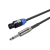 Kabel głośnikowy 2 x 1,0mm² Złącze głośnikowe / Jack 6.3mm 10m Roxtone SSSJ210L10 